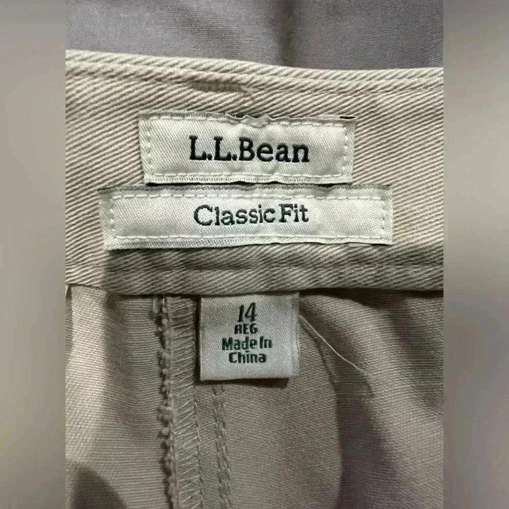 L.L. Bean Women’s Bayside Classic Fit High Rise Khaki Straight Leg Pants - Picture 6 of 9